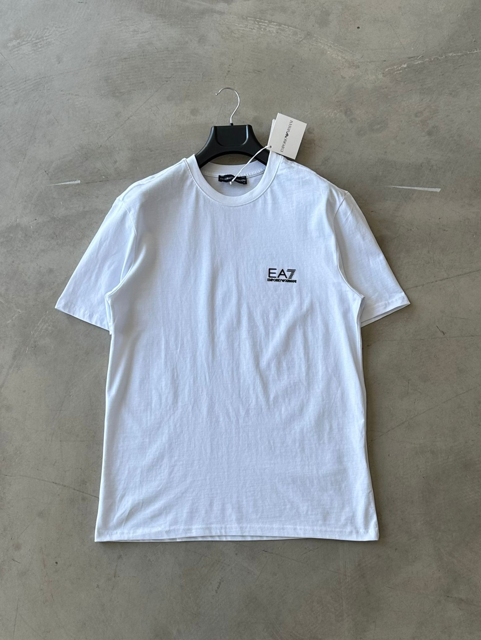 EA7 Premium Baskılı Tshirt - Beyaz