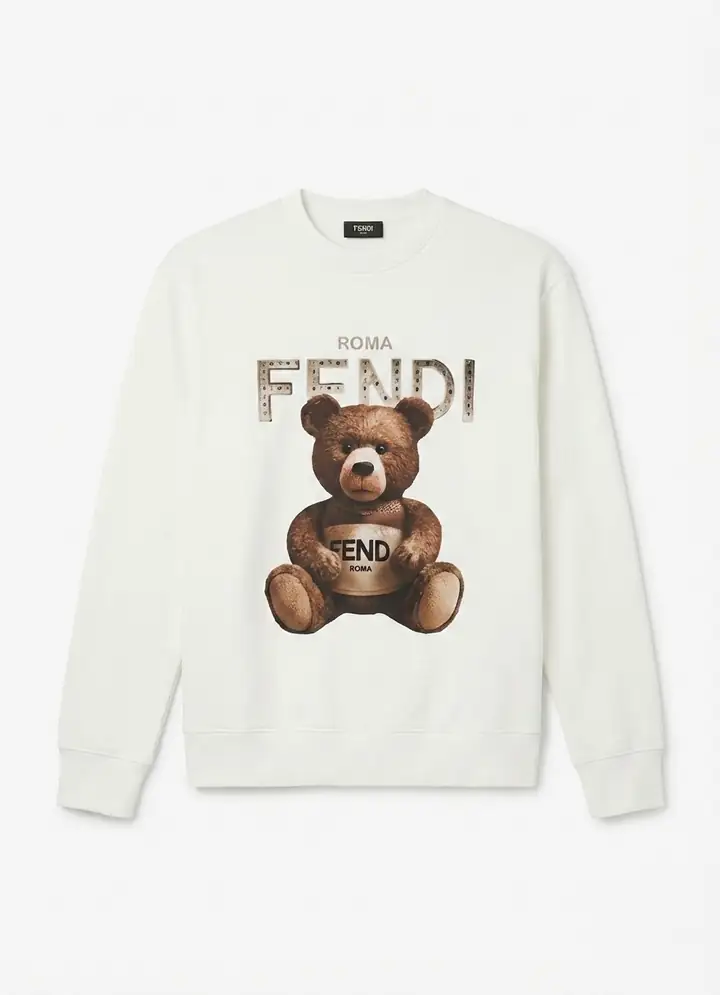 FND Premium Ayıcık Baskılı Sweatshirt