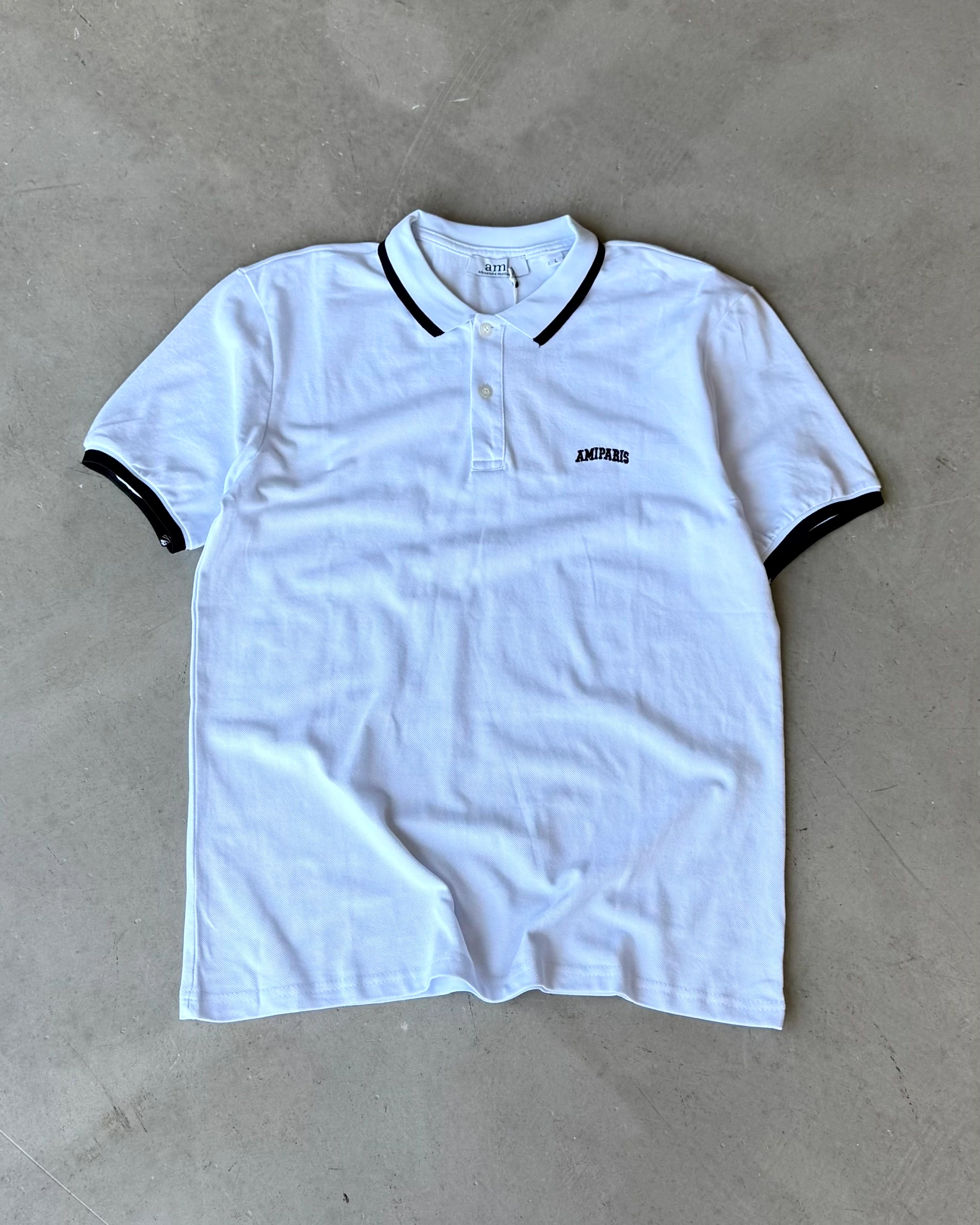 Sol Göğüs Nakış Logo Detaylı Polo Yaka T-Shirt