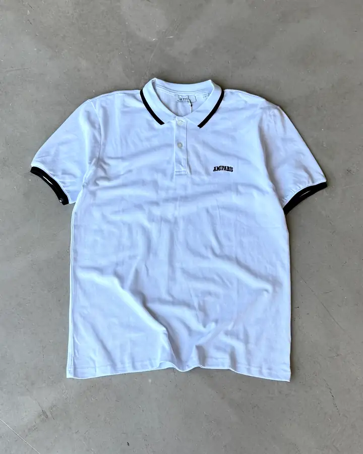 Sol Göğüs Nakış Logo Detaylı Polo Yaka T-Shirt