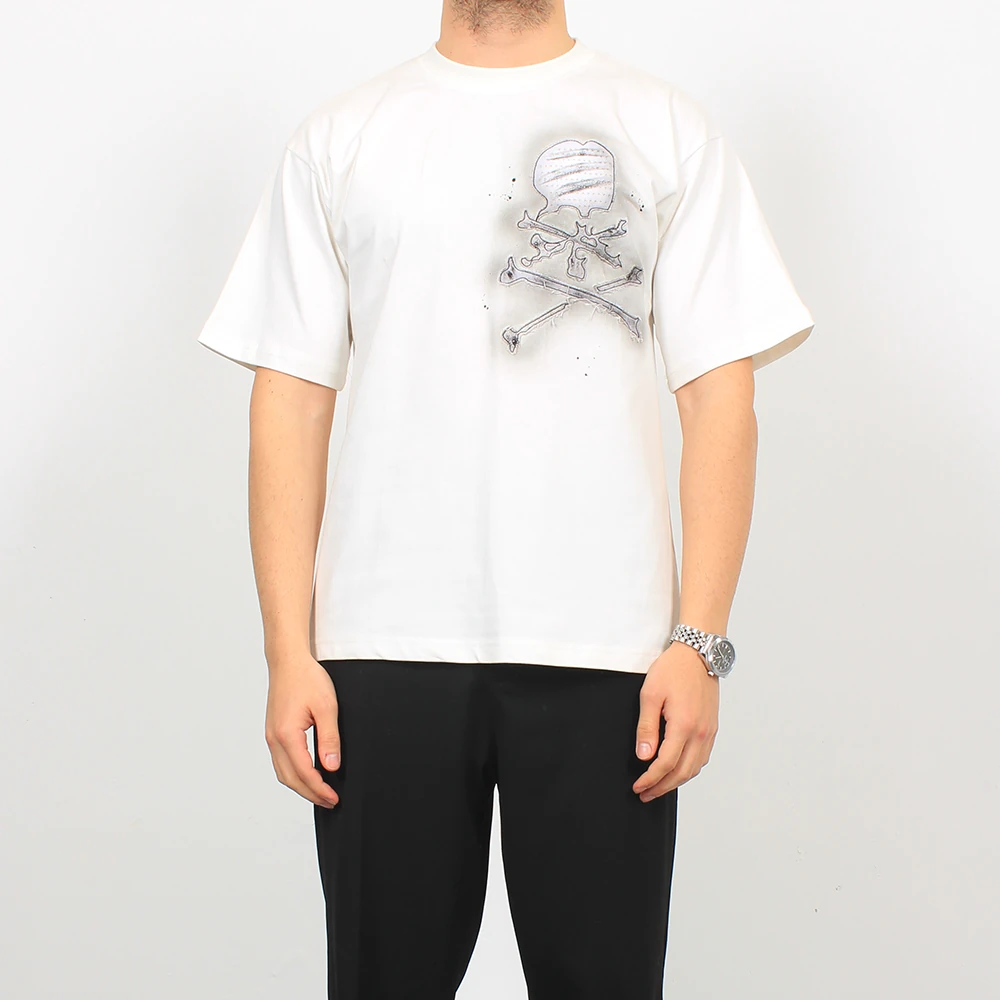 Ön ve Arka Nakışlı T-Shirt