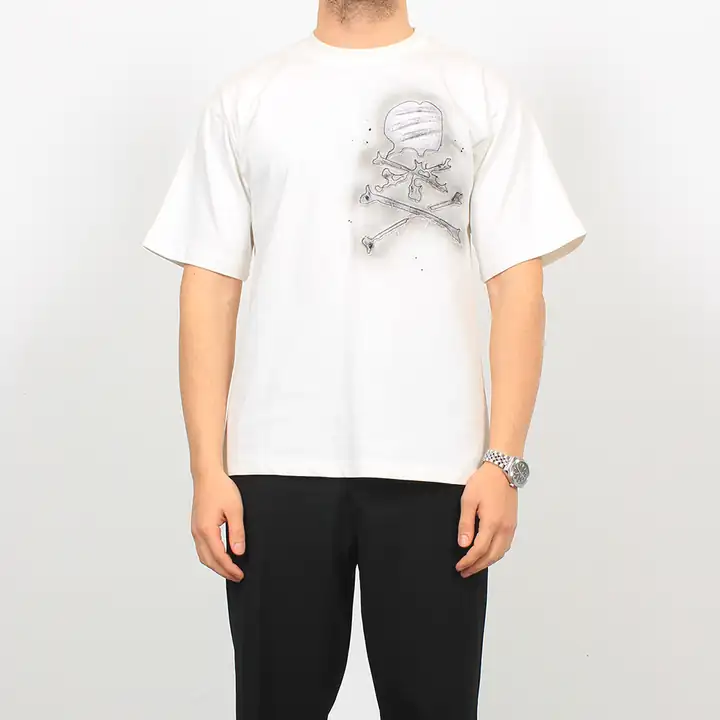 Ön ve Arka Nakışlı T-Shirt