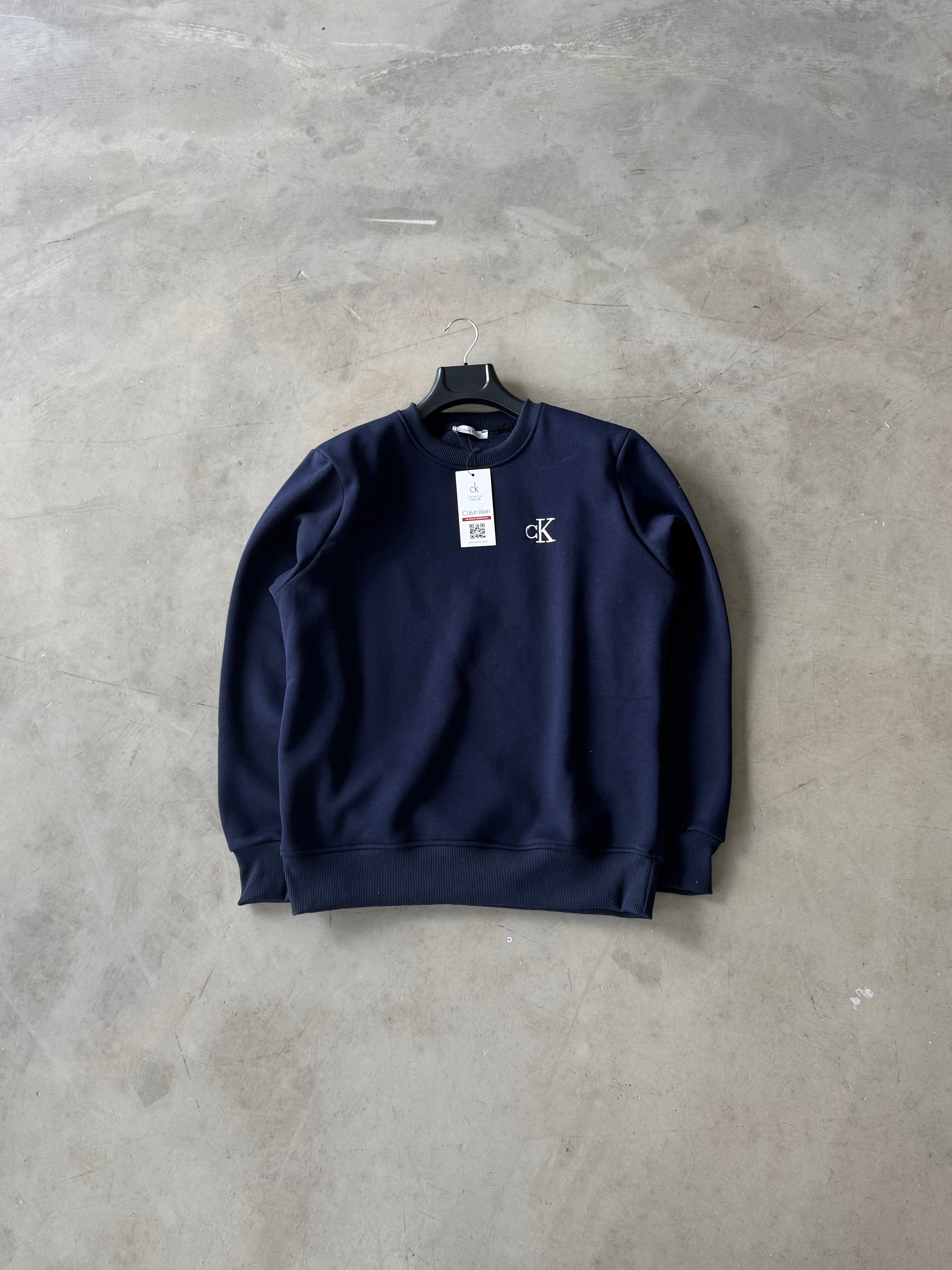 CK Sweatshirt Premium Nakışlı - Lacivert