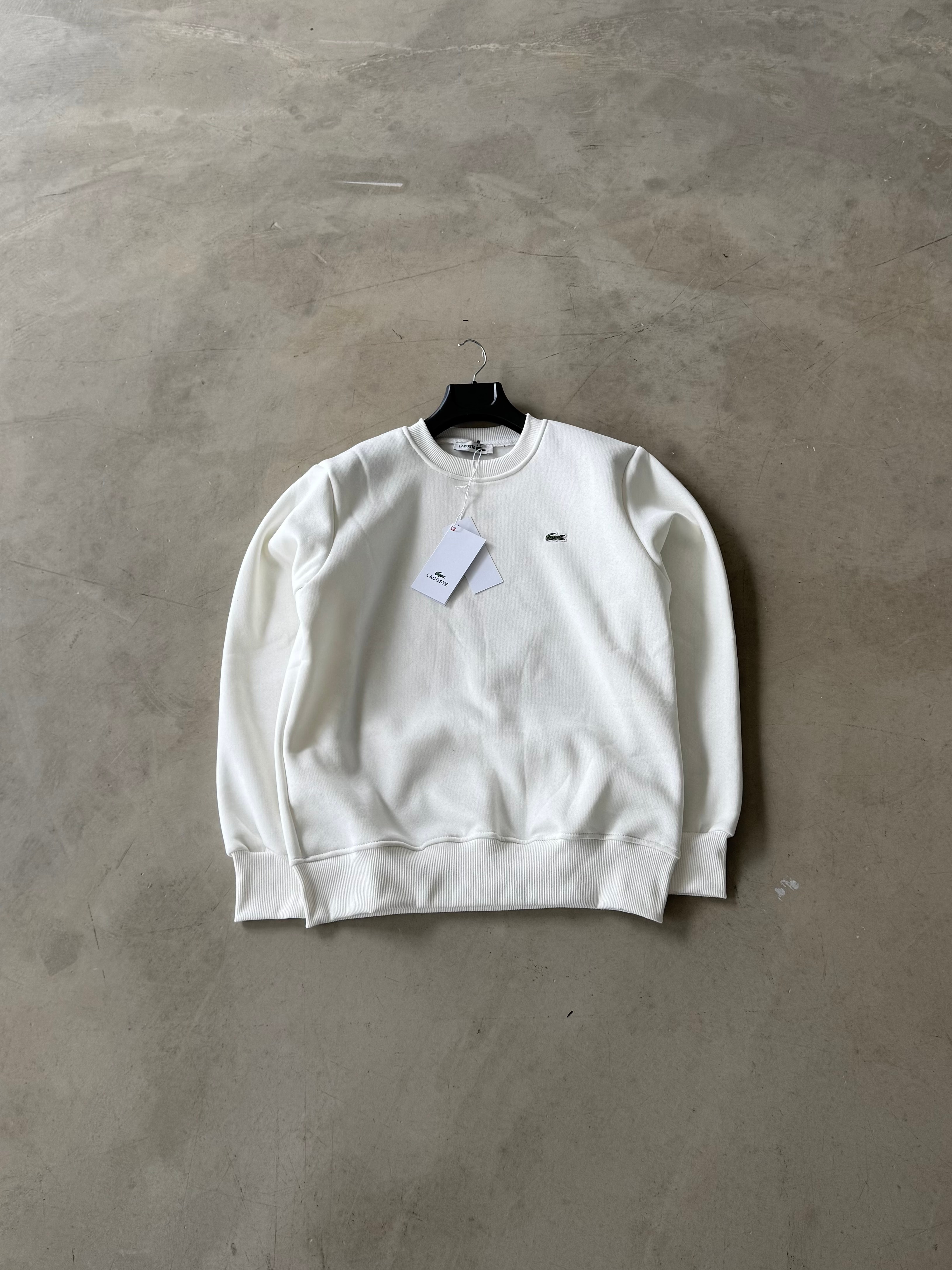 LCST Premium Nakışlı Sweatshirt  - Beyaz