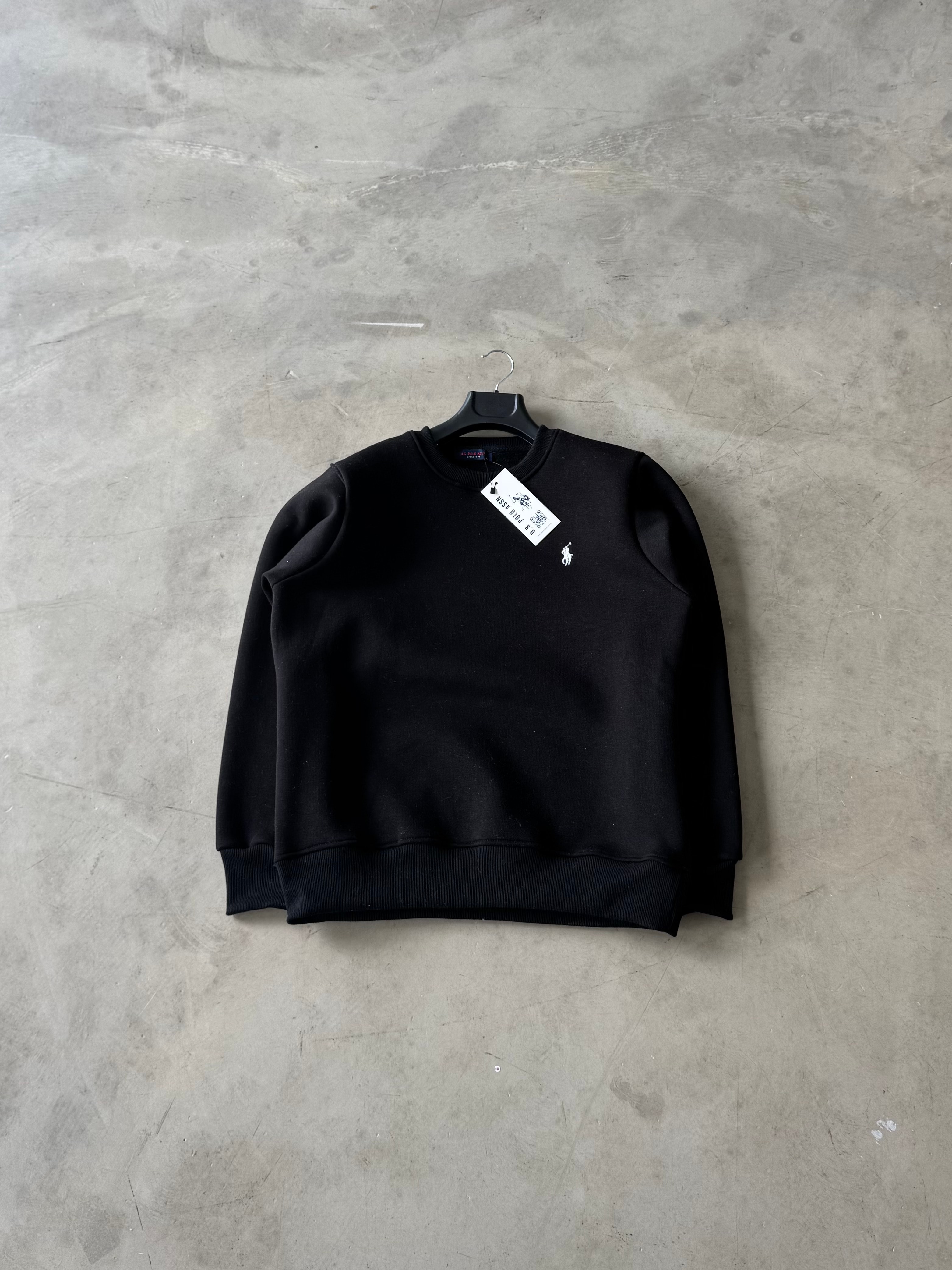 USP Premium Nakışlı Sweatshirt - Siyah