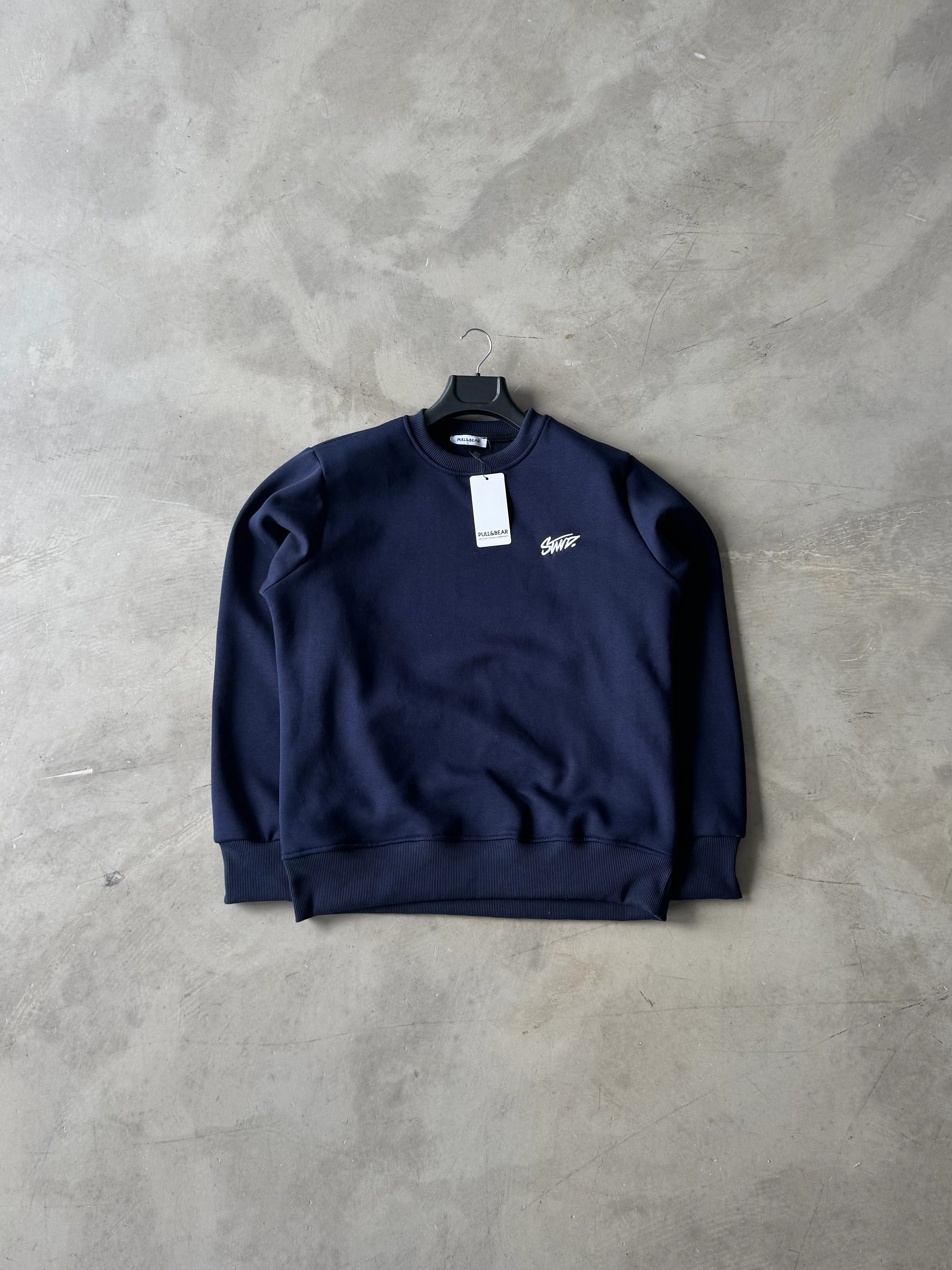 STWD Premium Nakışlı Sweatshirt - Lacivert