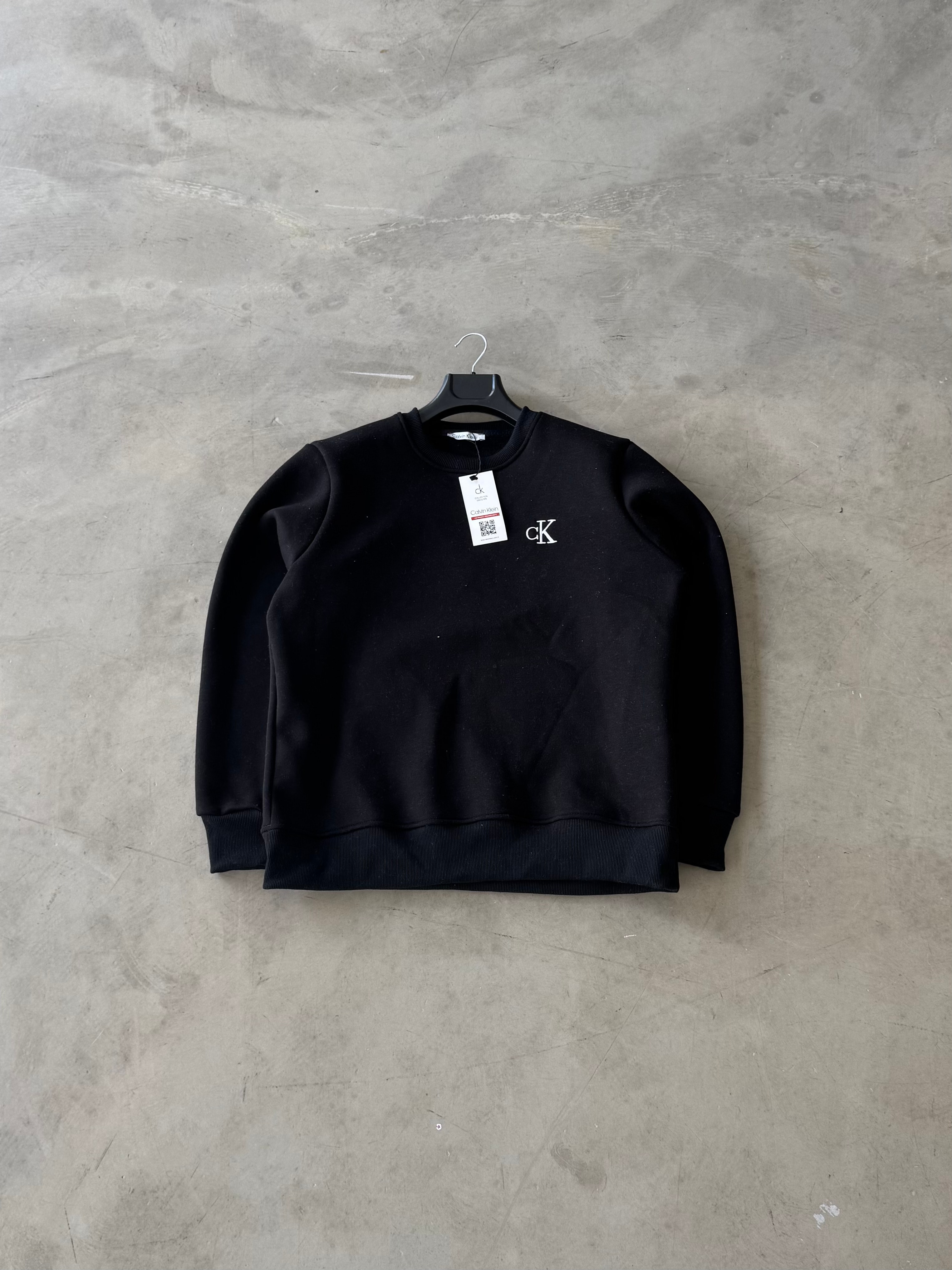 CK Sweatshirt Premium Nakışlı - Siyah