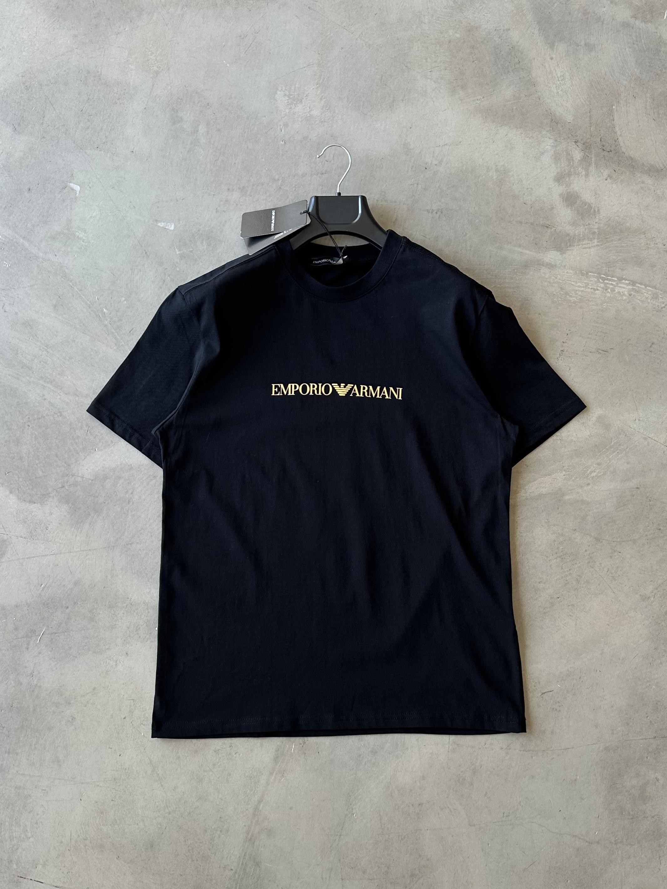 EA Baskılı Premium Luxury Tee - Siyah