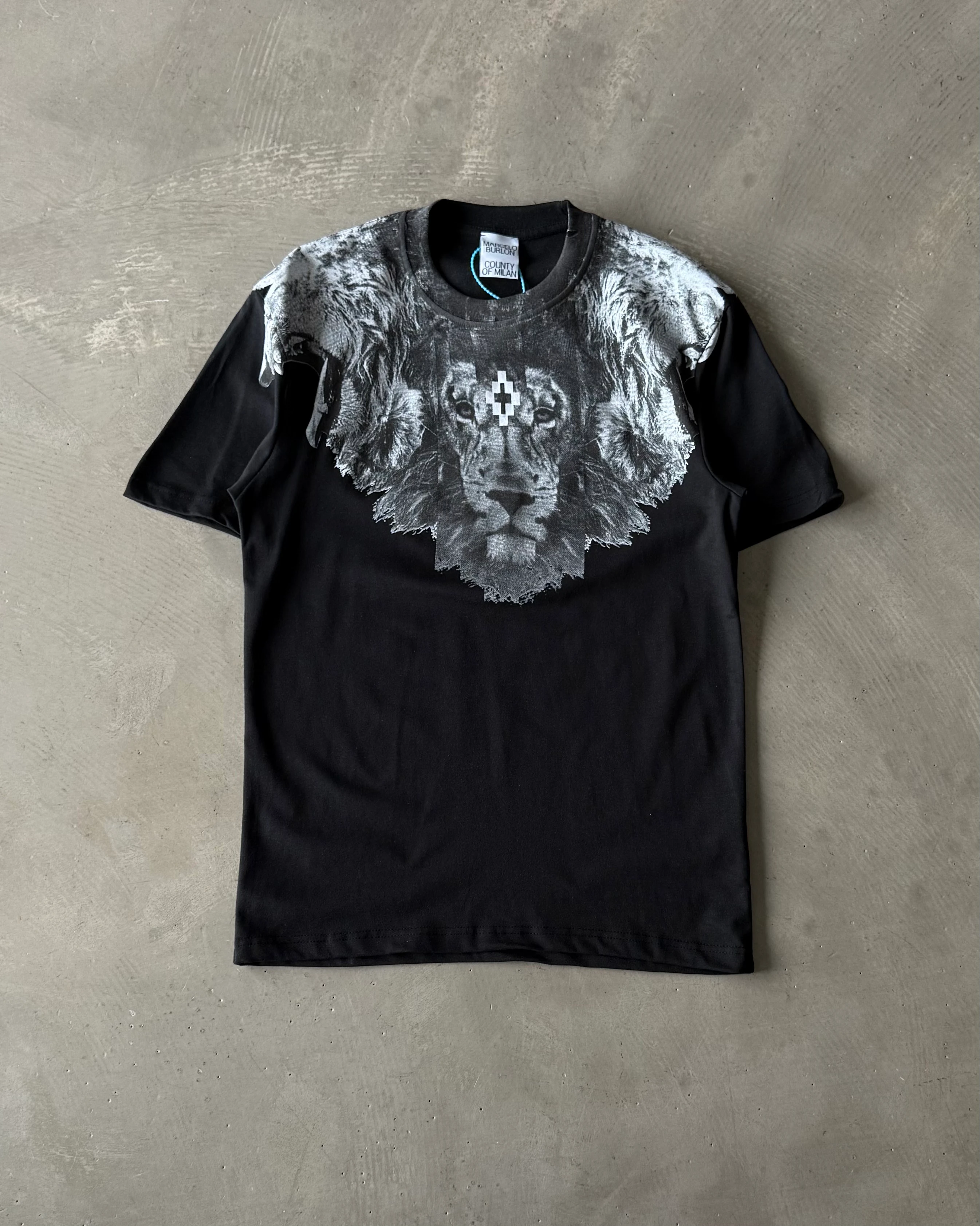 Renksiz Aslan Detaylı Basic T-Shirt