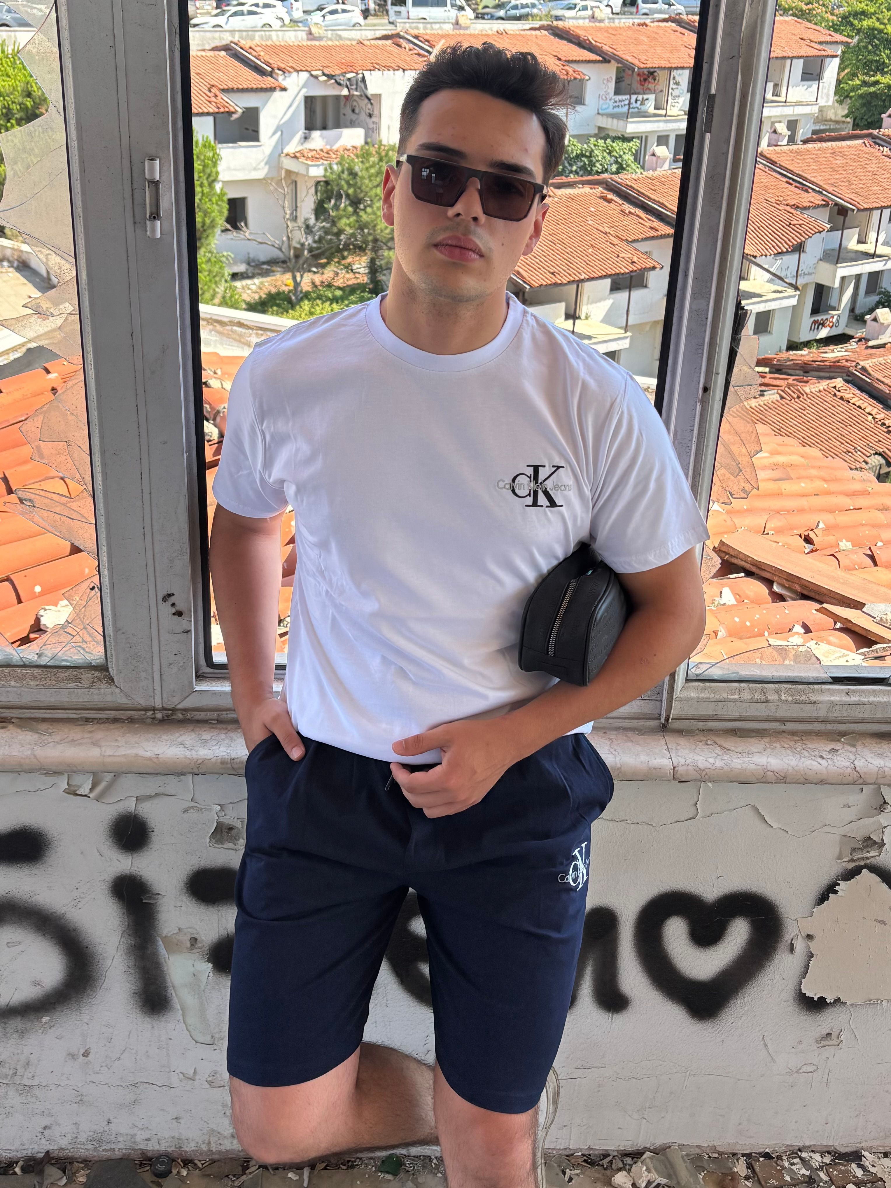 CK Nakışlı Premium Şort Takım