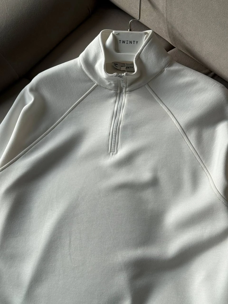 Premium Basic Pamuklu Yarım Fermuarlı Sweatshirt