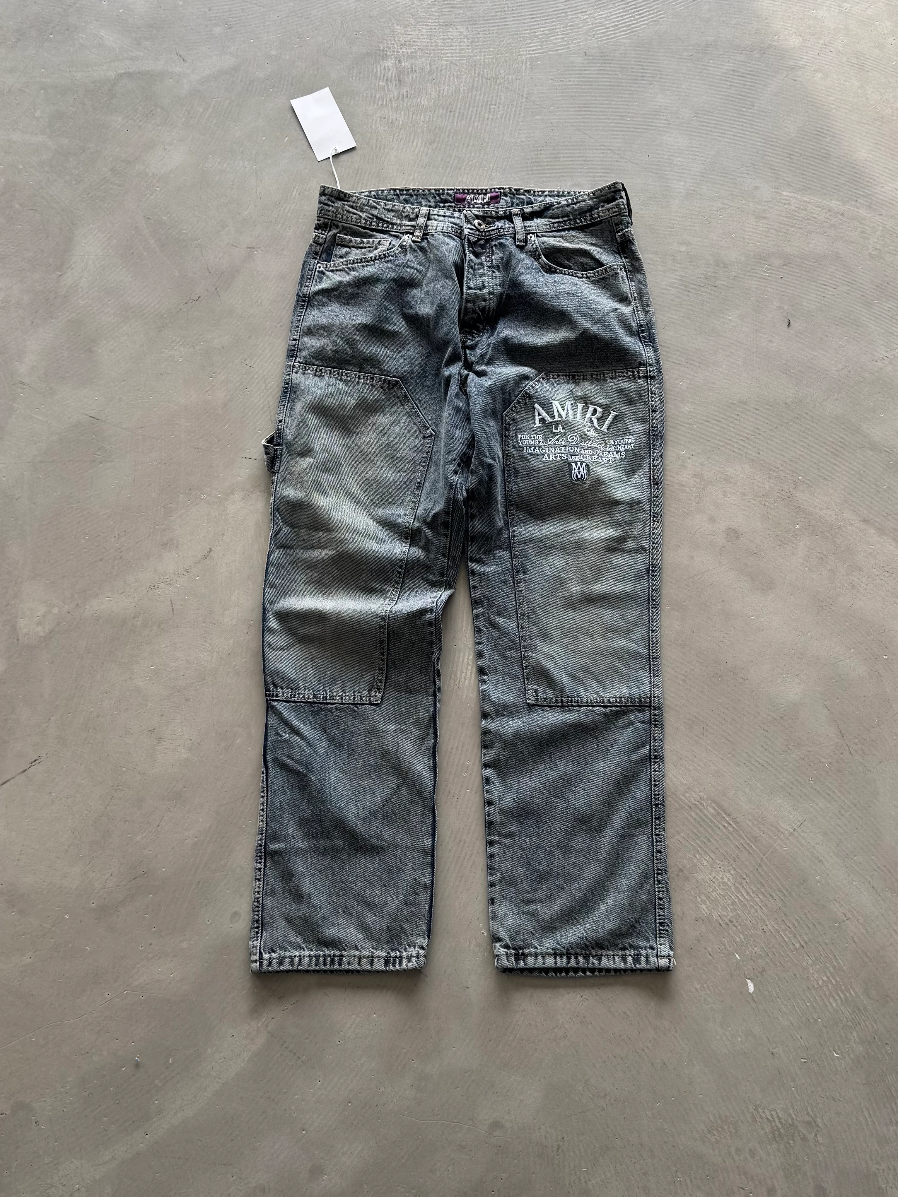 AMR Premium Nakış Detaylı Kot Pantolon