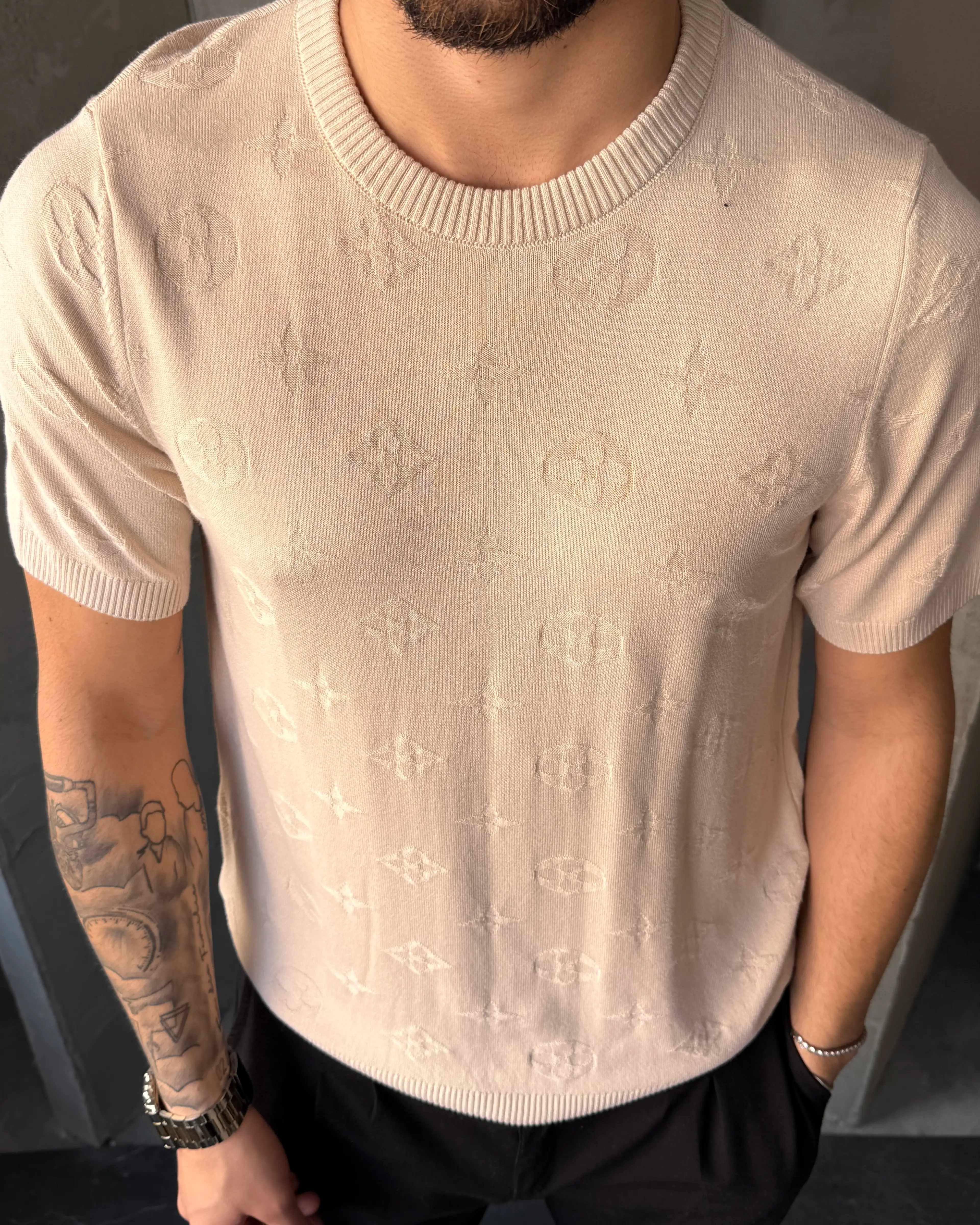 Desenli Triko T-Shirt