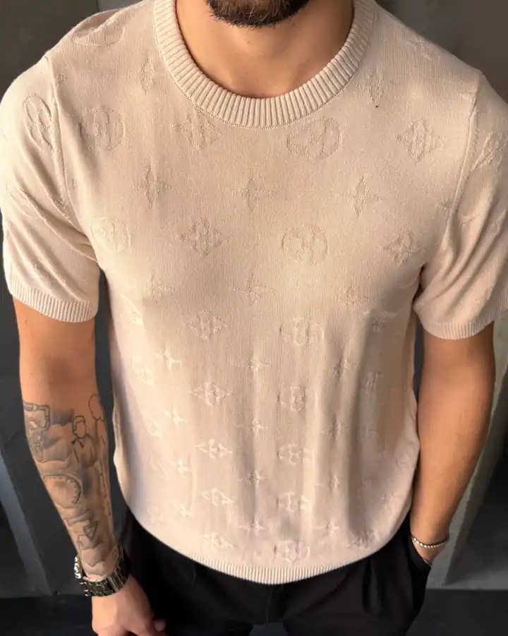 Desenli Triko T-Shirt