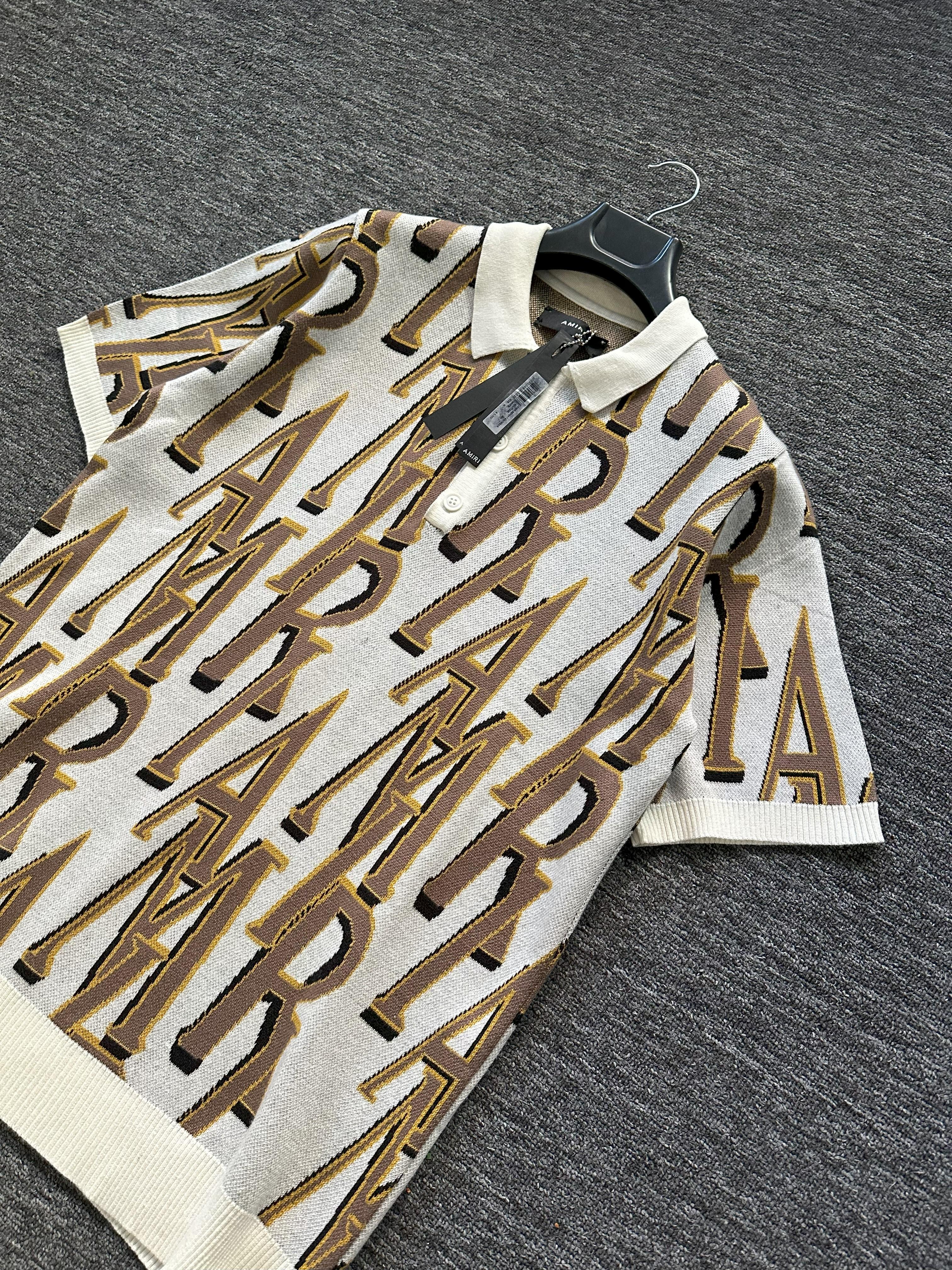 Premium Desenli Triko Polo Yaka 