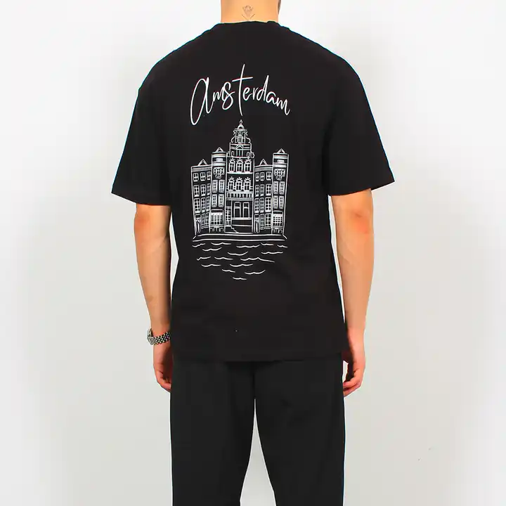 Ön ve Sırt Baskılı Basic T-Shirt