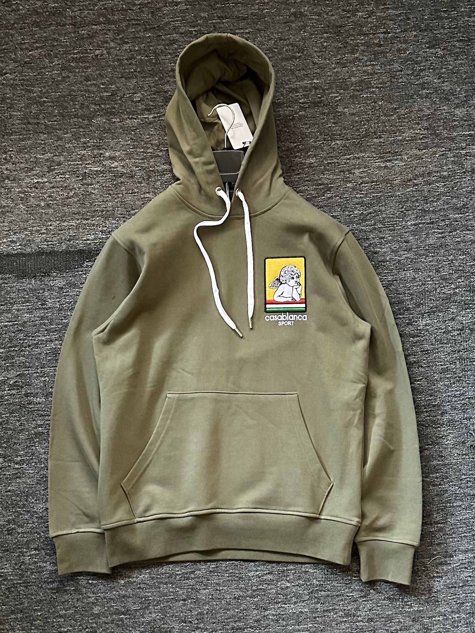 C.Sports Nakışlı Premium Hoodie - Yeşil