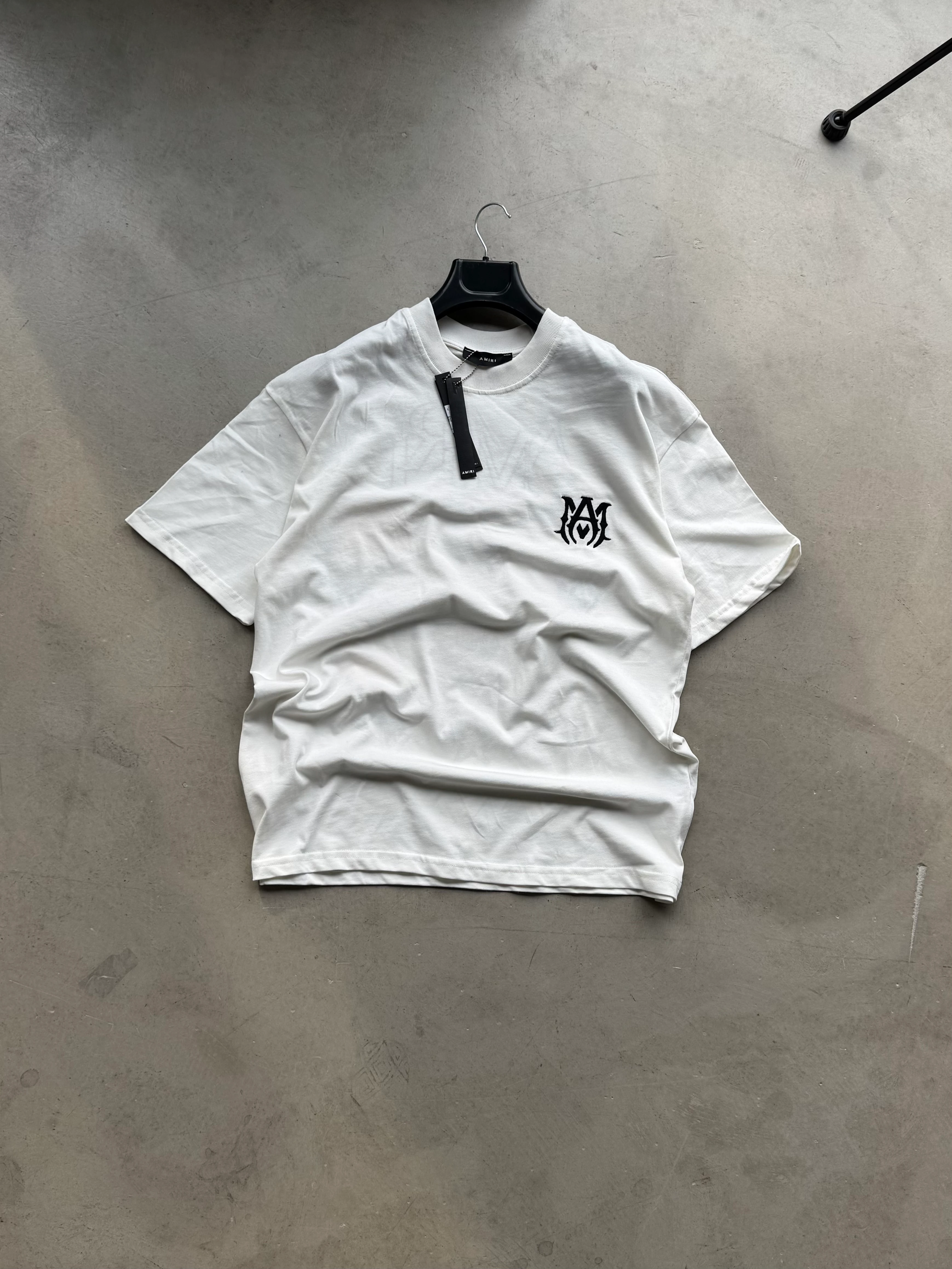 AMR Premium Sırt Baskılı T-Shirt - Beyaz