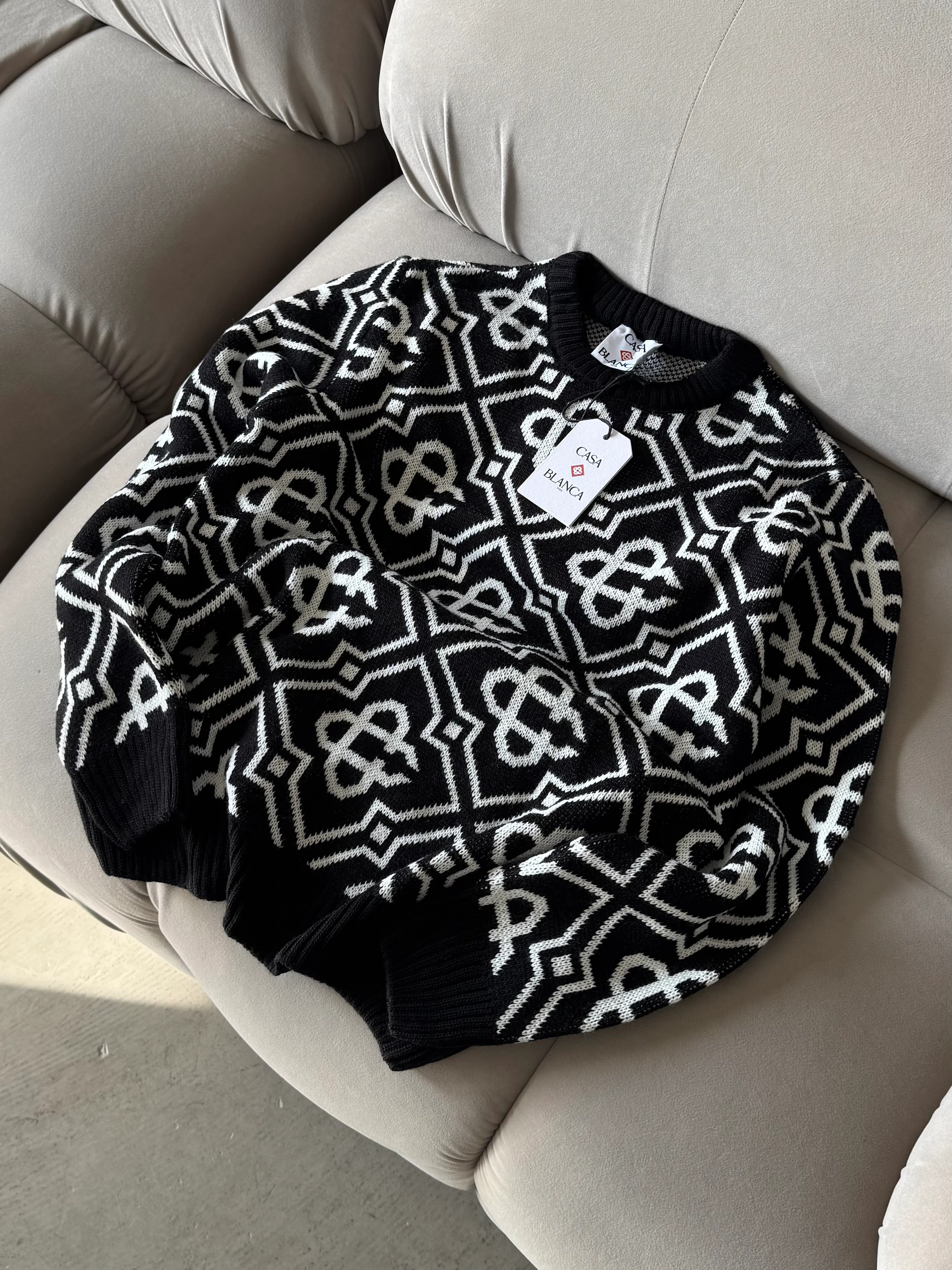 CSB Extra Premium Detaylı Triko - Siyah