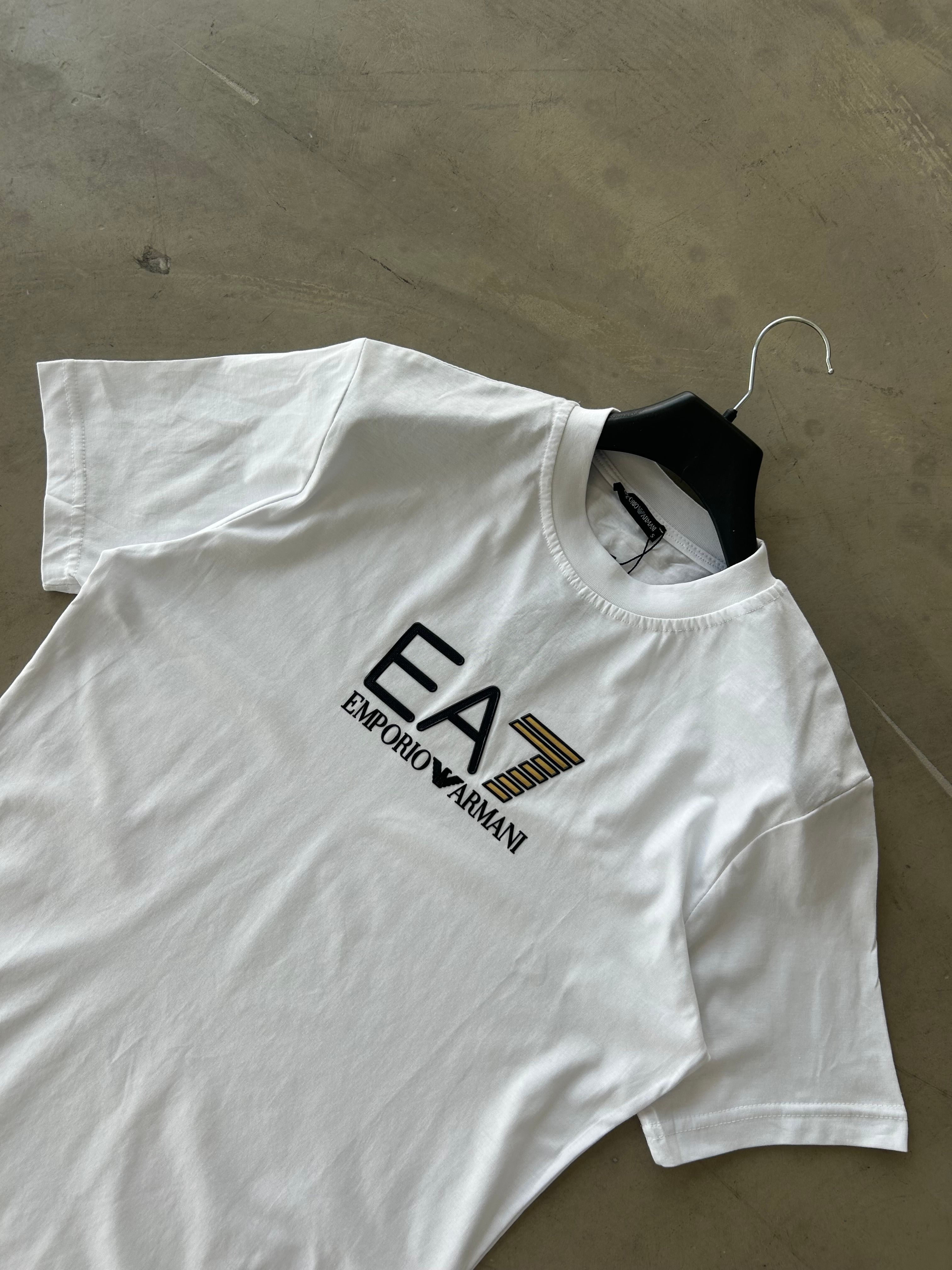 EA7 Orta Nakışlı Premium Basic Tshirt