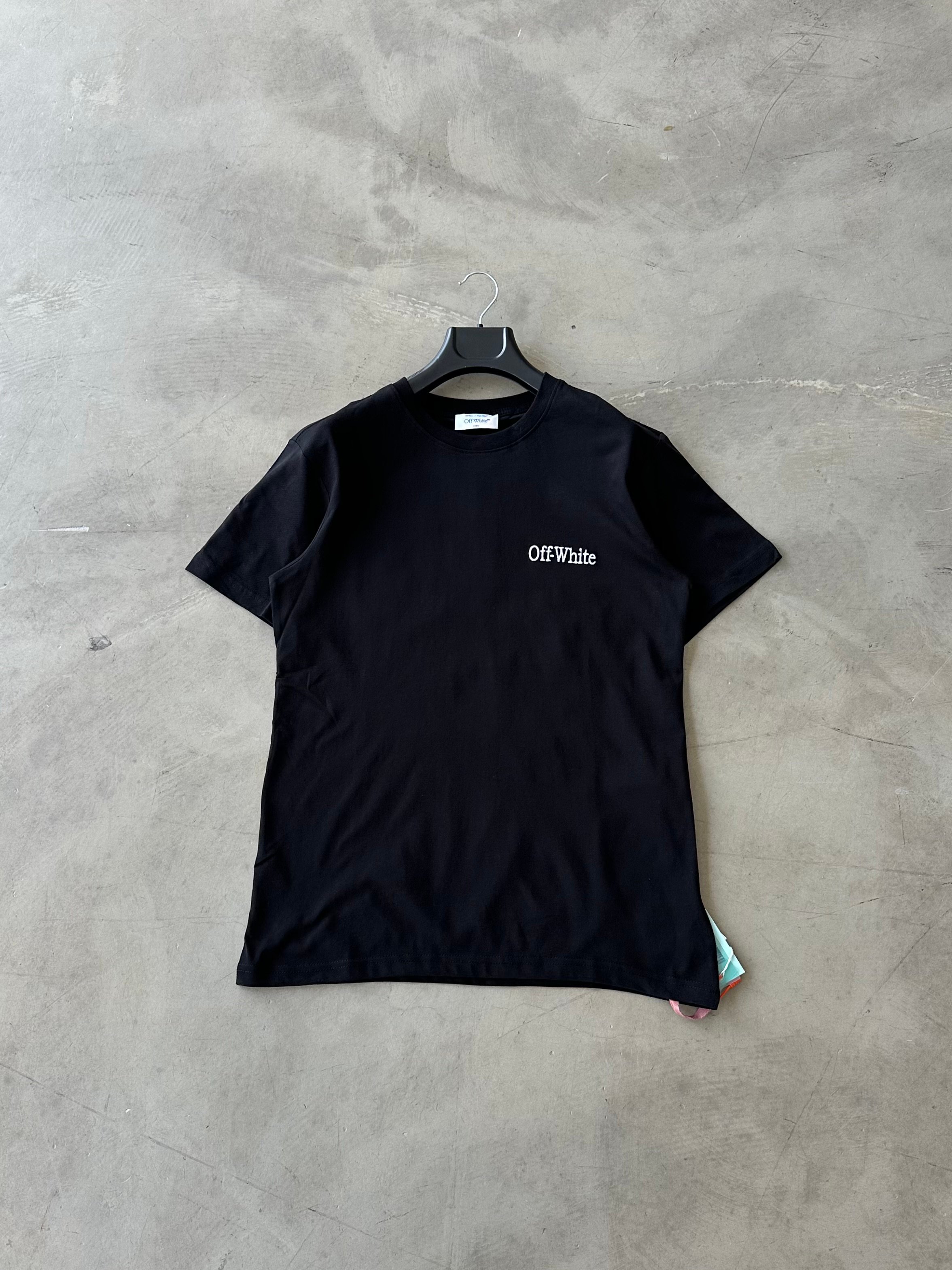 OW Premium Nakışlı Arka Detaylı Tshirt - Siyah