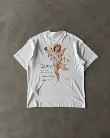 Arka Baskılı " ELIXIR " Basic T-Shirt