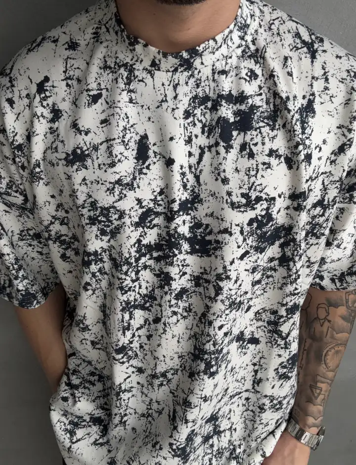 Oysho Yıkamalı Efekt Relax Fit T-Shirt – Çok Renk Seçenekli | Modern ve Rahat Stil - Beyaz