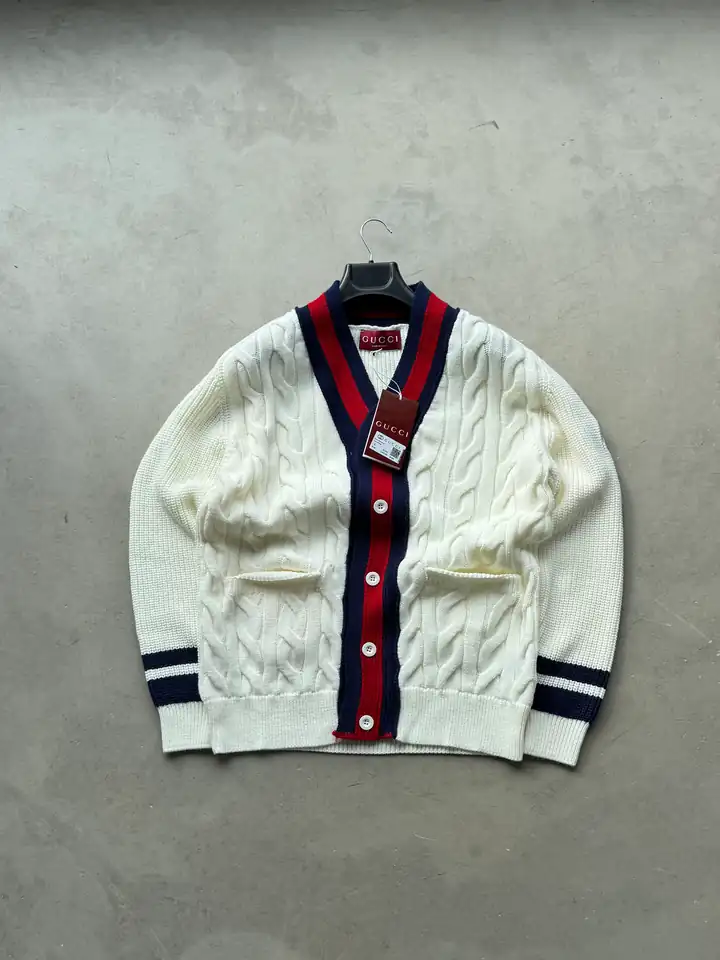 GCC Premium Desenli Düğmeli Triko