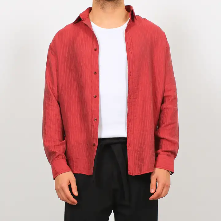 Esinti Kumaş Oversize Gömlek