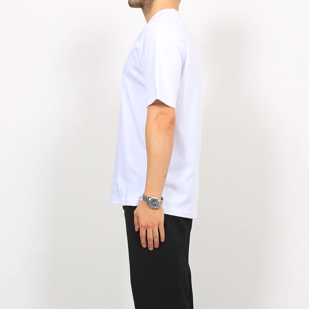 Sol Omuz Logo Baskılı T-Shirt