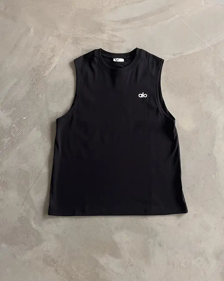 Baskı Detaylı Sıfır Kol T-Shirt