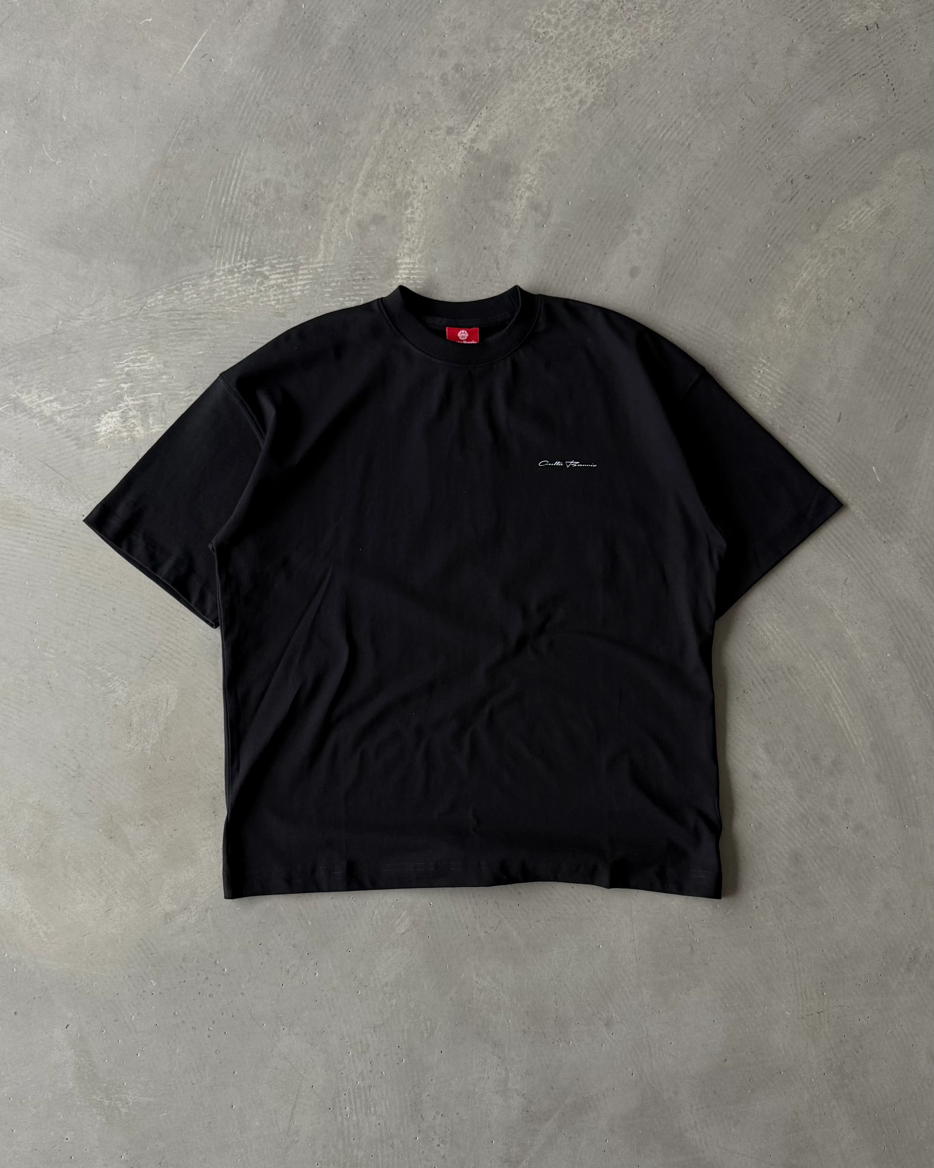 Arka Araba Baskılı Basic T-Shirt