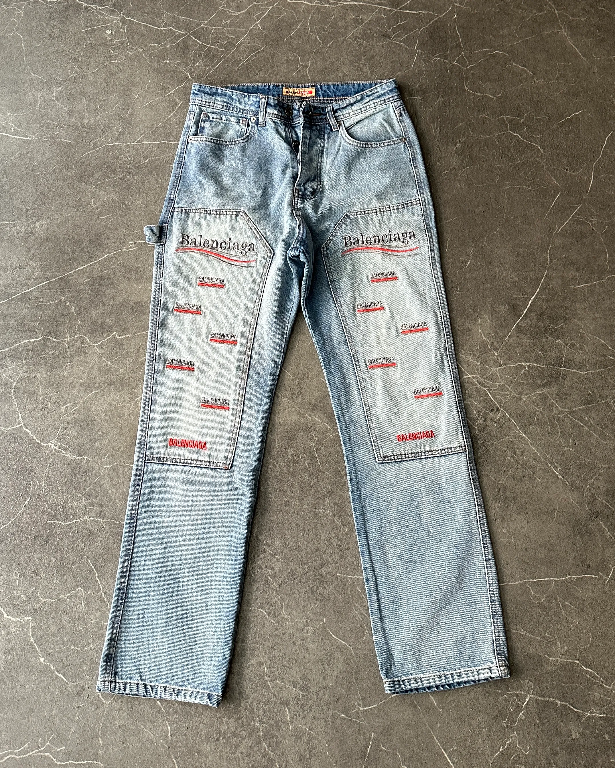 Full Logo Detaylı Kot Pantolon