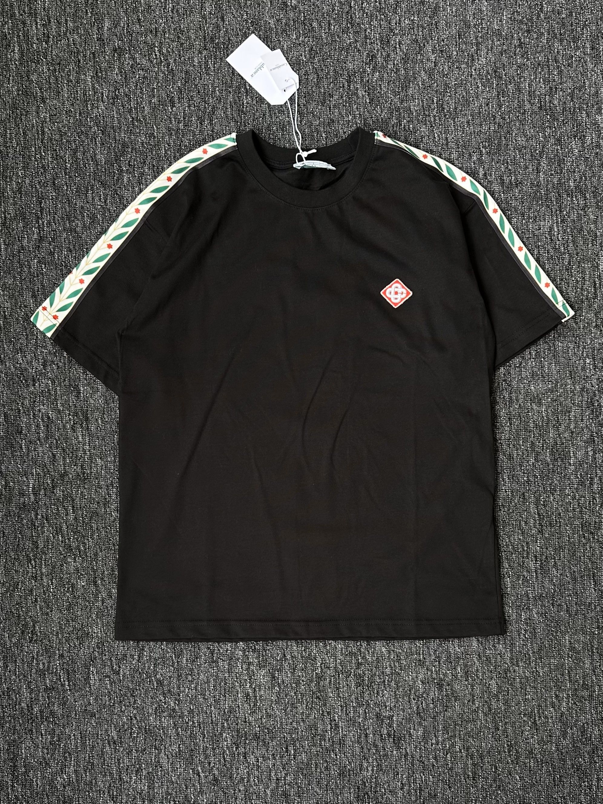 CSBLNC Nakışlı Detaylı Premium Tshirt - Siyah