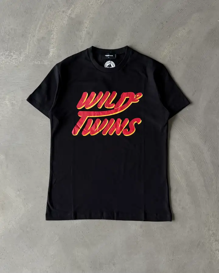 Göğüs Baskılı Basic T-Shirt