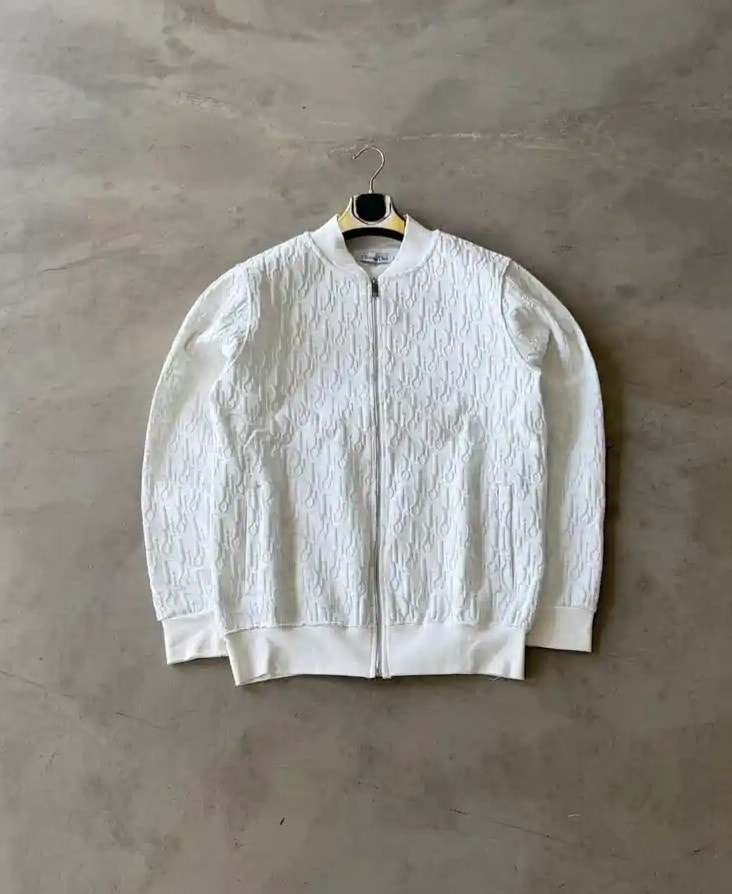 C.D Premium Jrinted Jacket - Beyaz