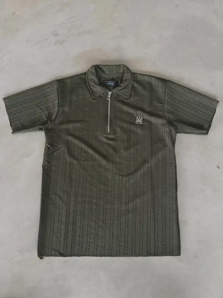 Logo Detaylı Yarım Fermuarlı Polo Yaka T-Shirt