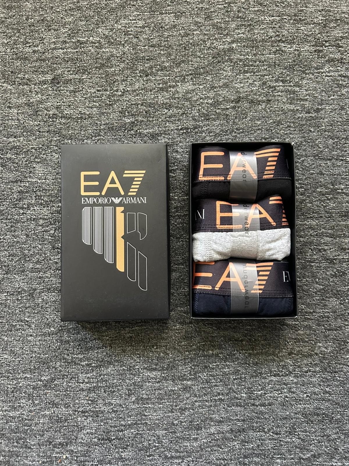 EA7 Premium 3'lü Boxer Seti