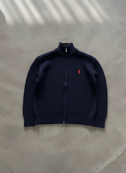 Premium Nakışlı Zipper - Lacivert