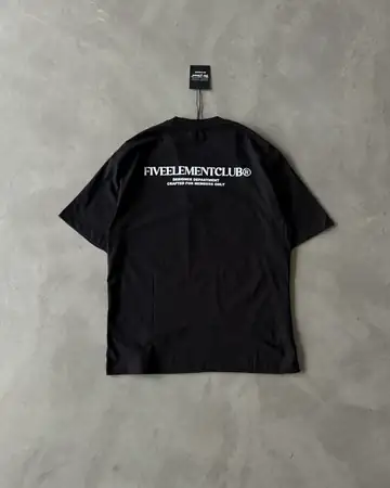 Sol Göğüs ve Arka Logolu Basic T-Shirt