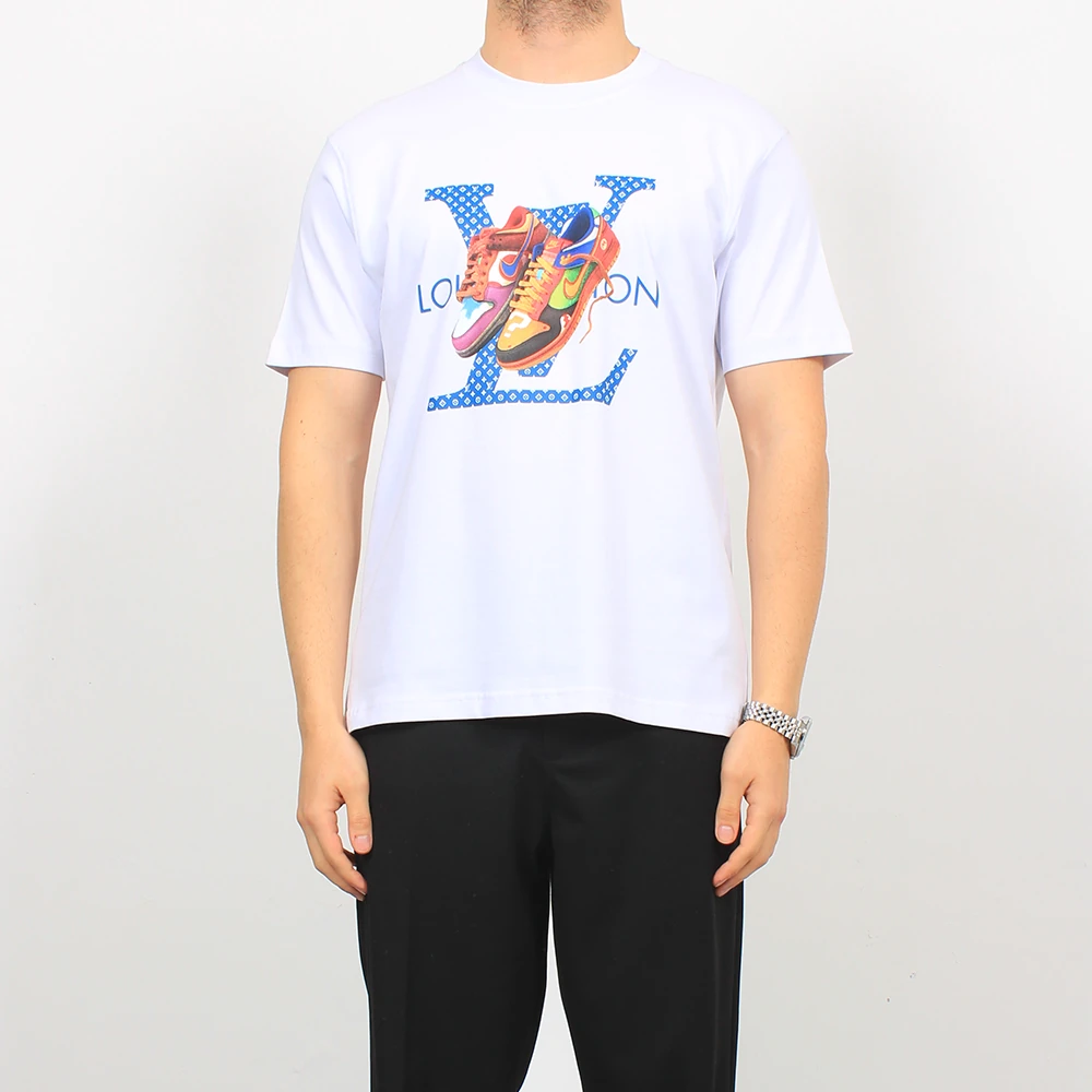 Baskı Detaylı Kısa Kollu Tshirt