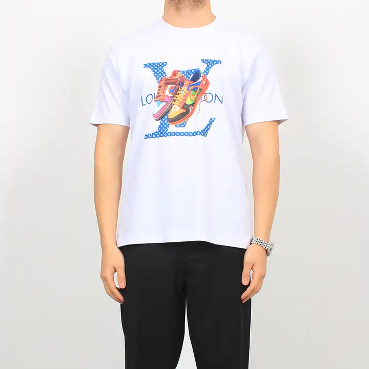 Baskı Detaylı Kısa Kollu Tshirt