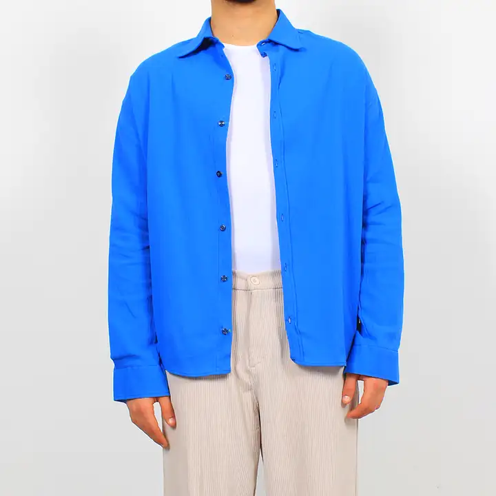 Krinkle Şile Bezi Oversize Gömlek