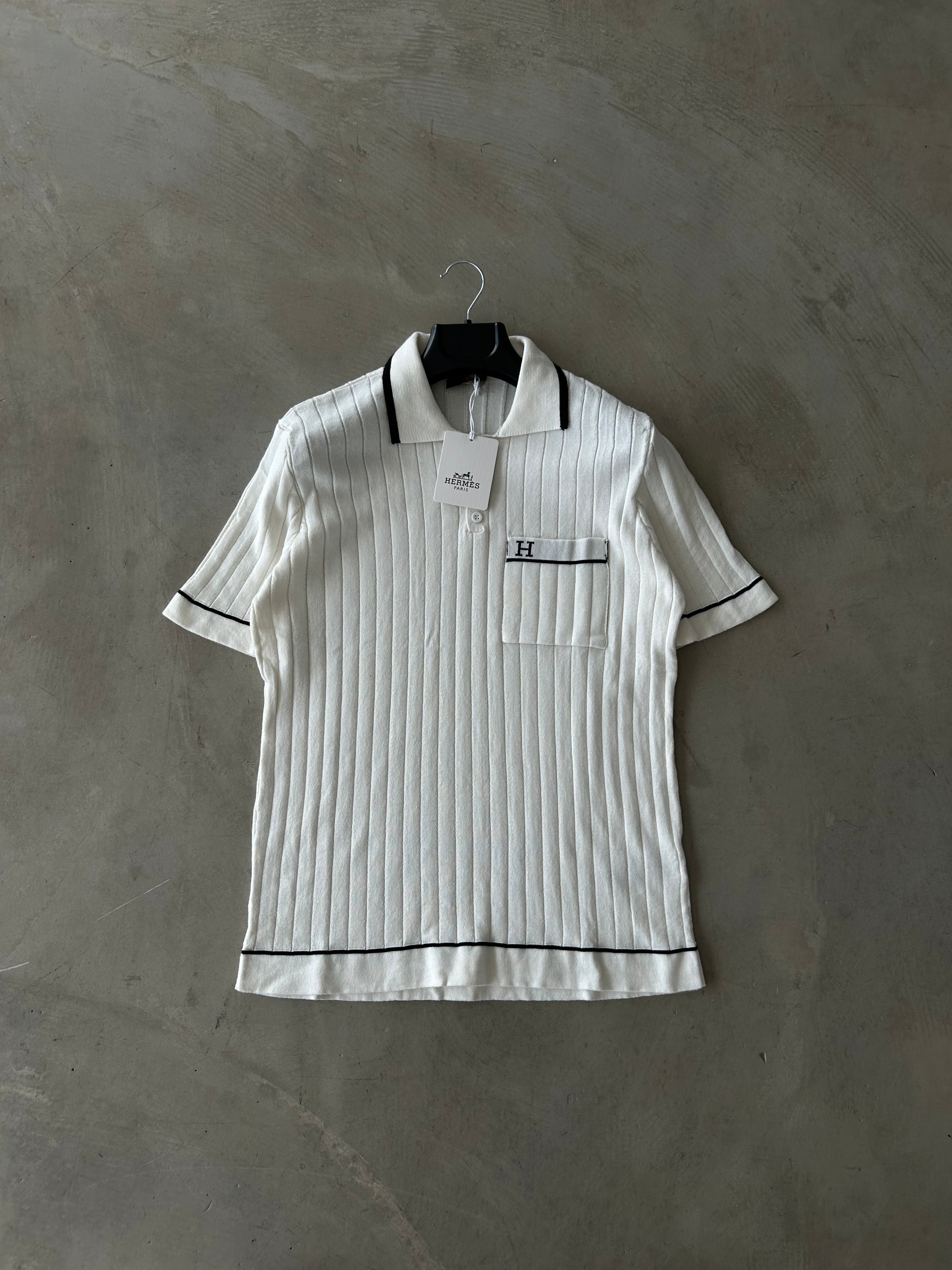 HM Çizgili Triko Polo Yaka Tshirt
