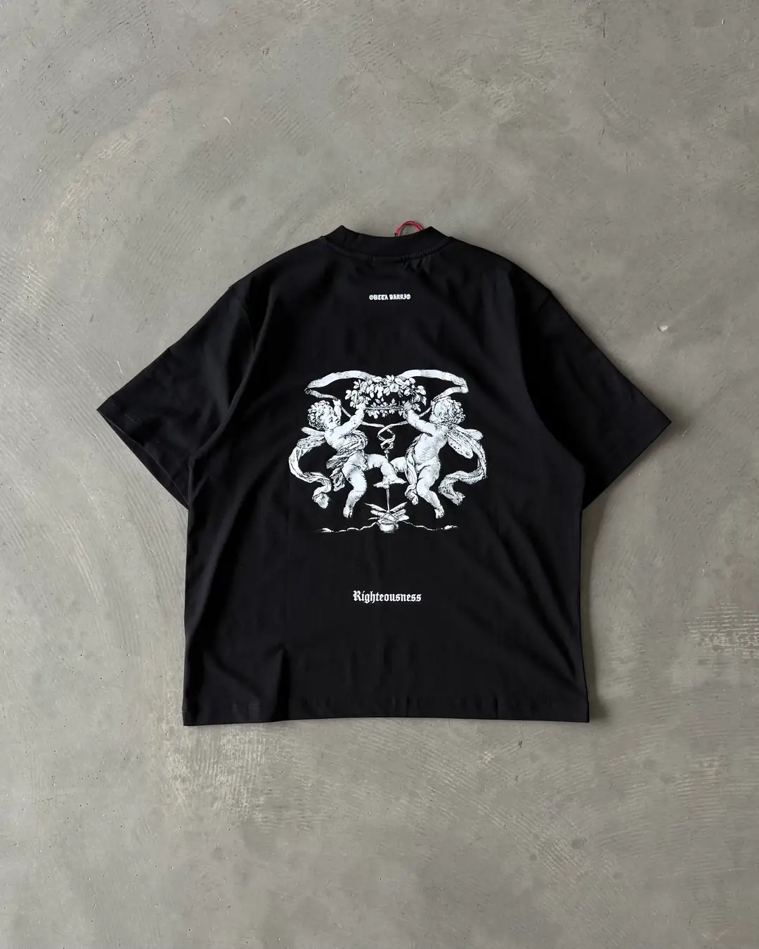 Arka Baskılı " Righteousness " Basic T-Shirt