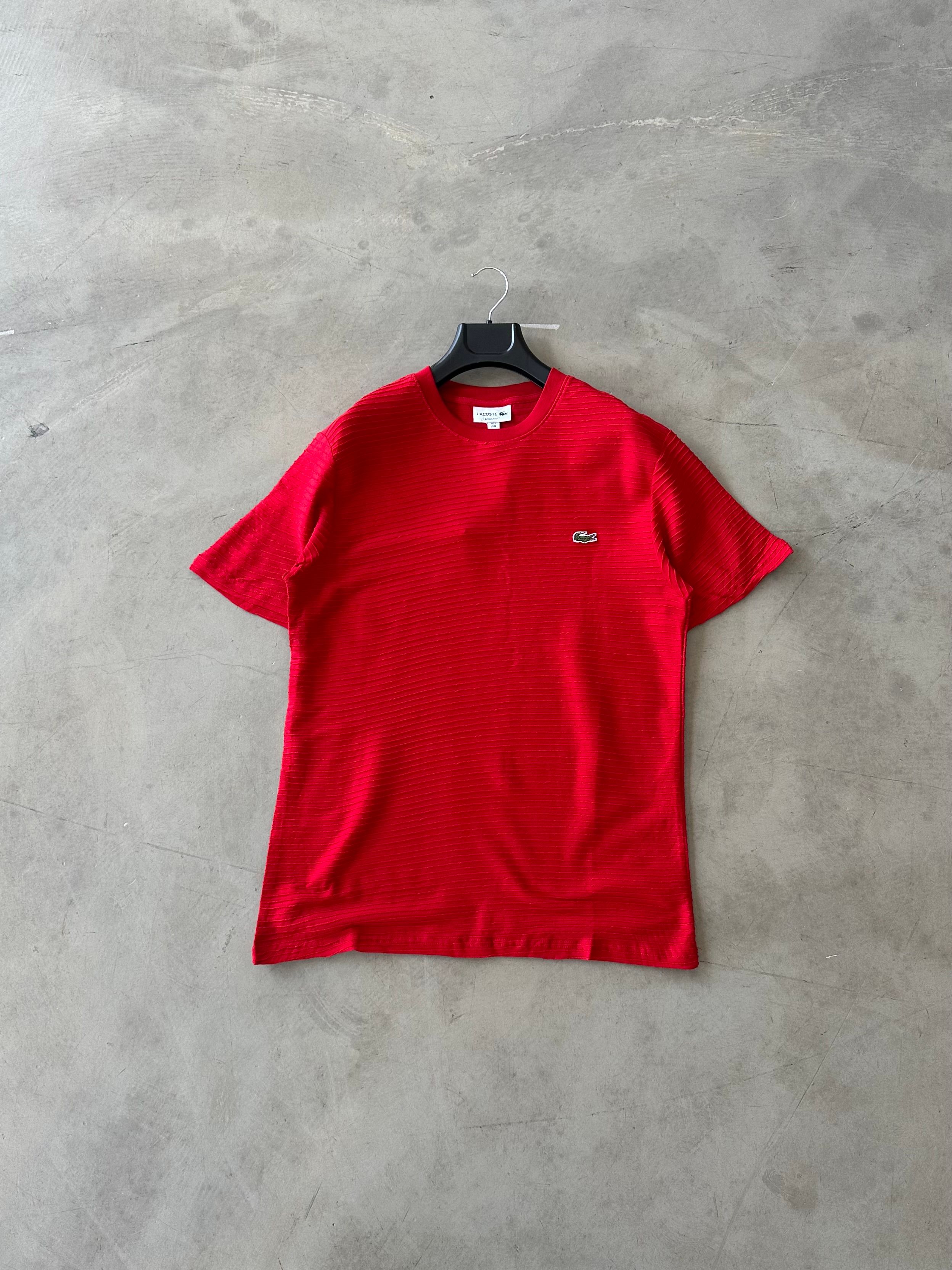 Çizgili Red Premium Tee