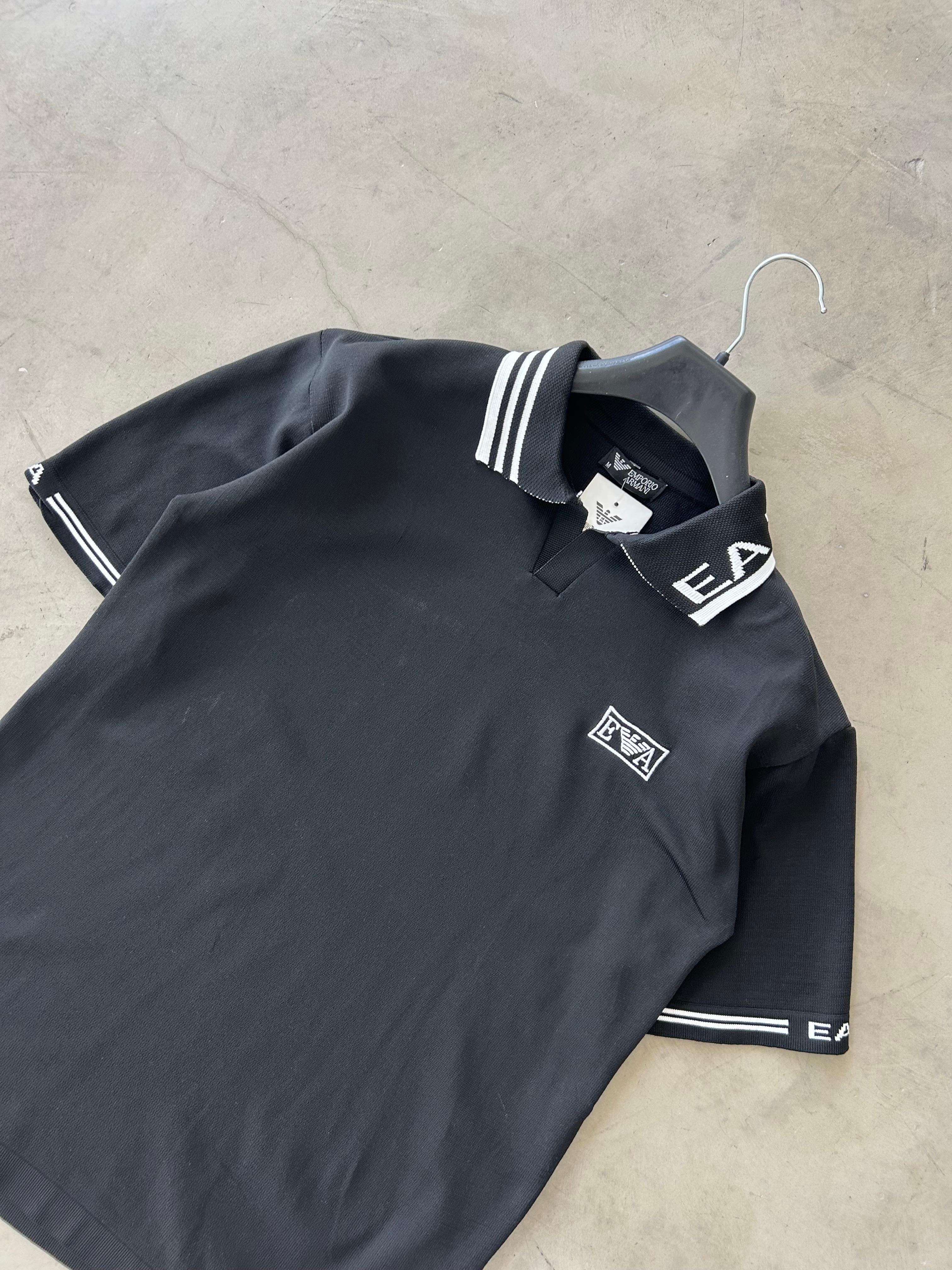 EA7 Nakışlı Premium Triko Polo Yaka Tee