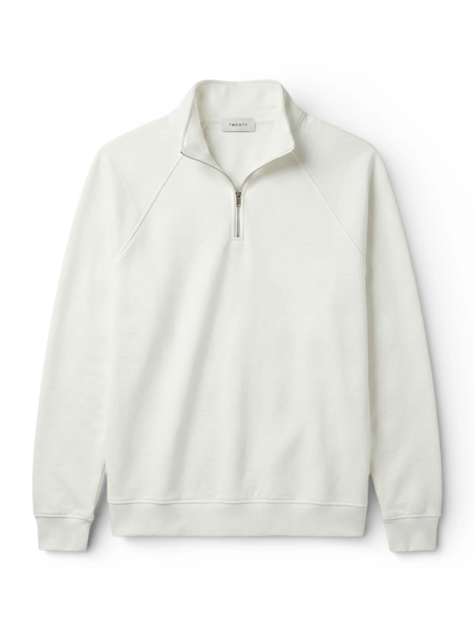 Premium Basic Pamuklu Yarım Fermuarlı Sweatshirt