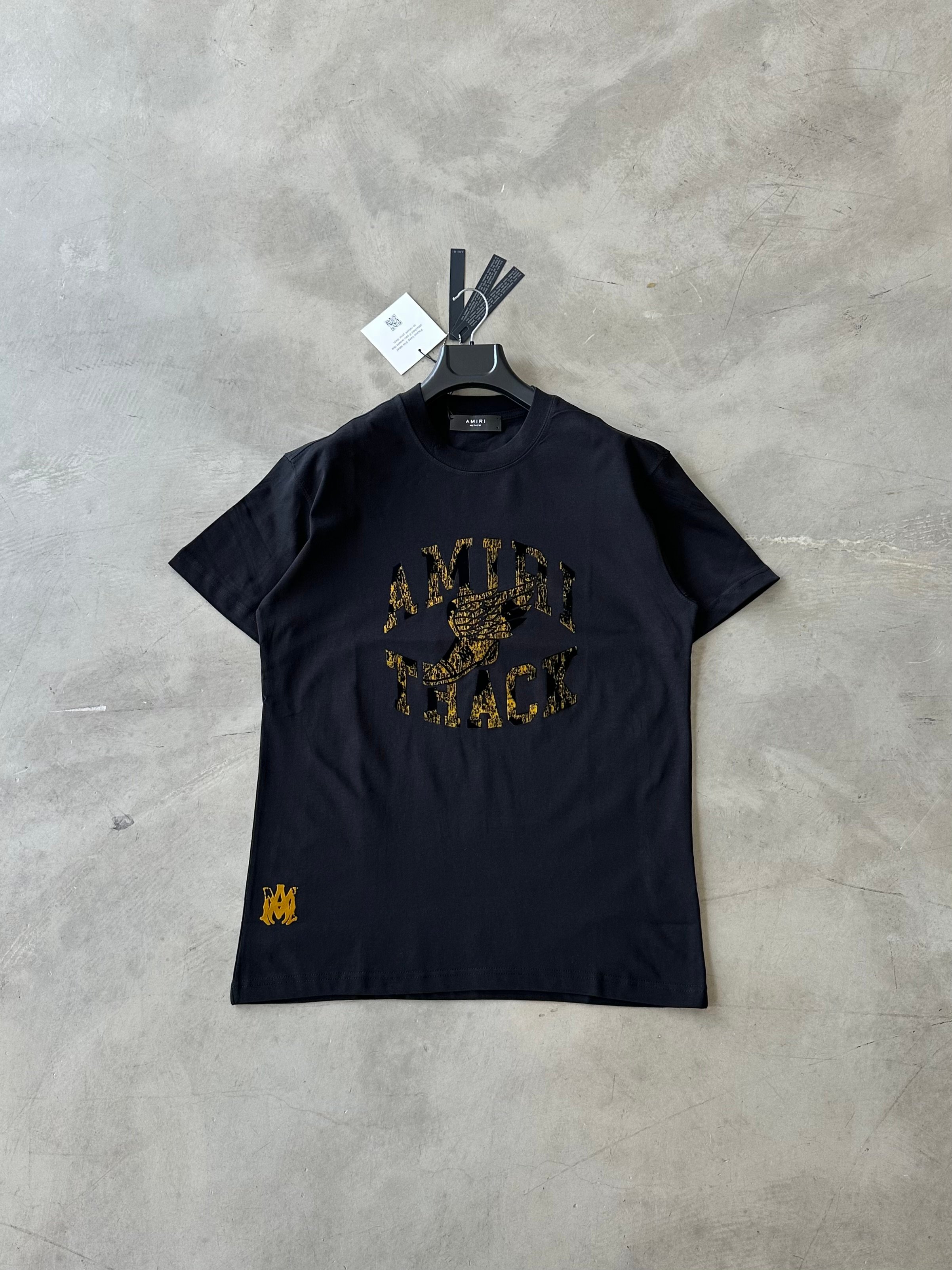 AMR Orta Baskılı Premium Tee - Siyah