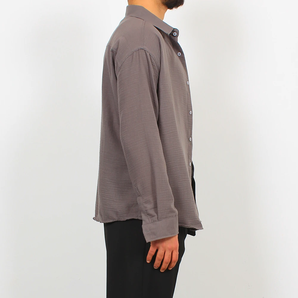 Pera-Bambu Keten Oversize Gömlek